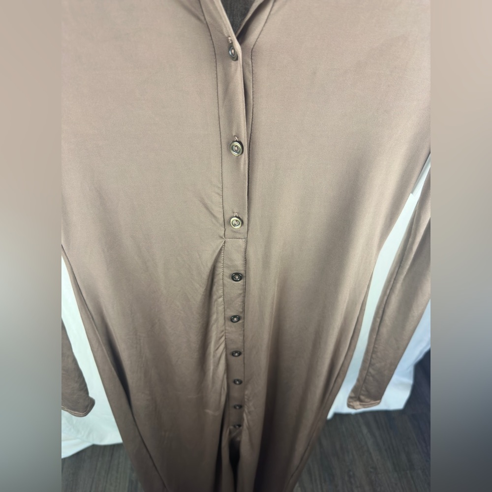 River Island Brown Button Detail Knitted Dress Size 6 NWT - Picture 9 of 15